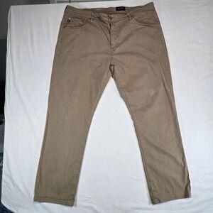 AG Adriano Goldschmied Everett Slim Straight Khaki Pants‎ Tan 40x32 1794SUDSTOB